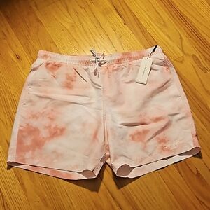 Calvin Klein Pink Tie-Dye Women's Swim Shorts